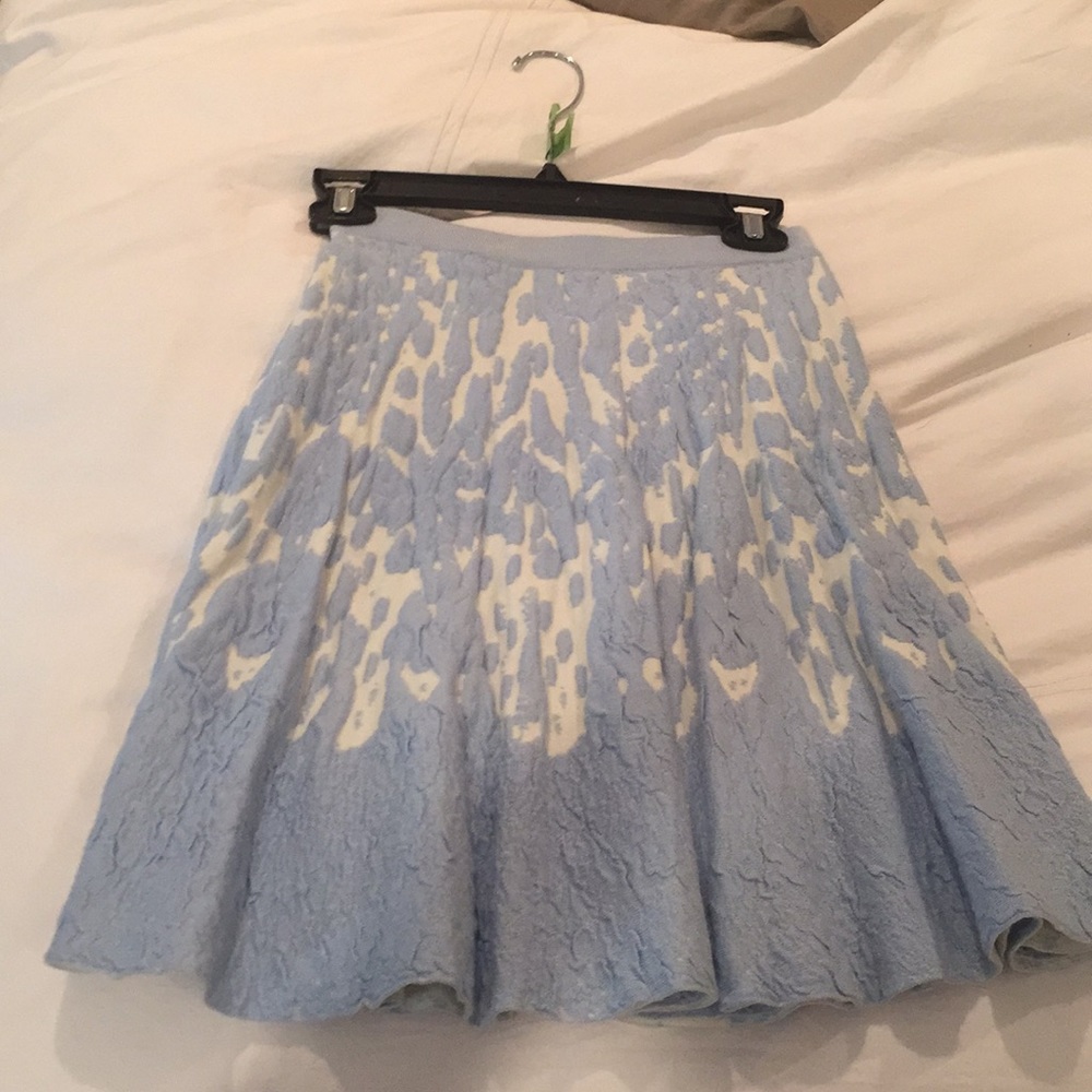 Pleated heavy cotton skirt